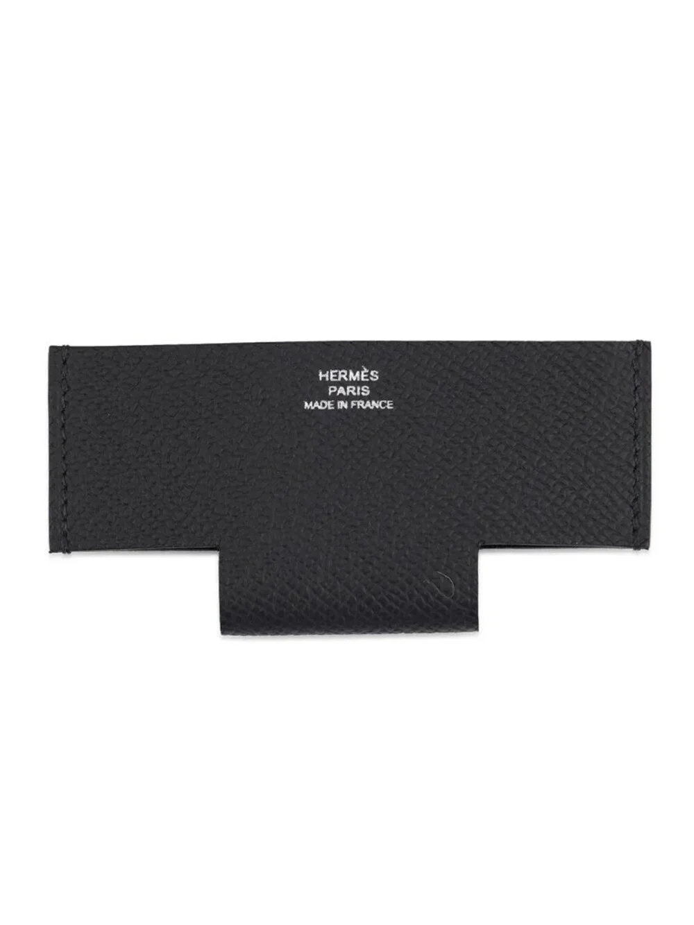 Hermes Card Case Pocket Black Epsom Business Holder